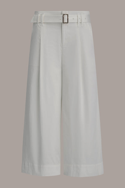 CROPPED EXTRA HIGH-RISE WIDE-LEG PANT - Cream