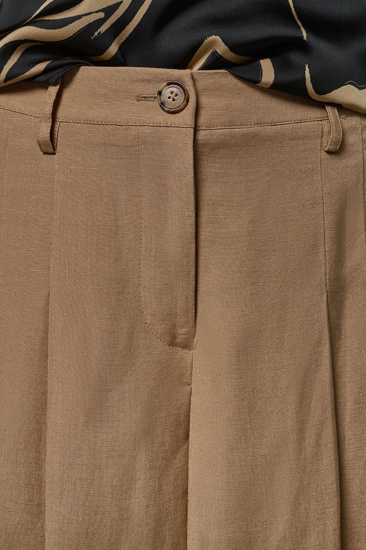 EXTRA HIGH-RISE WIDE-LEG CULOTTE - Fawn