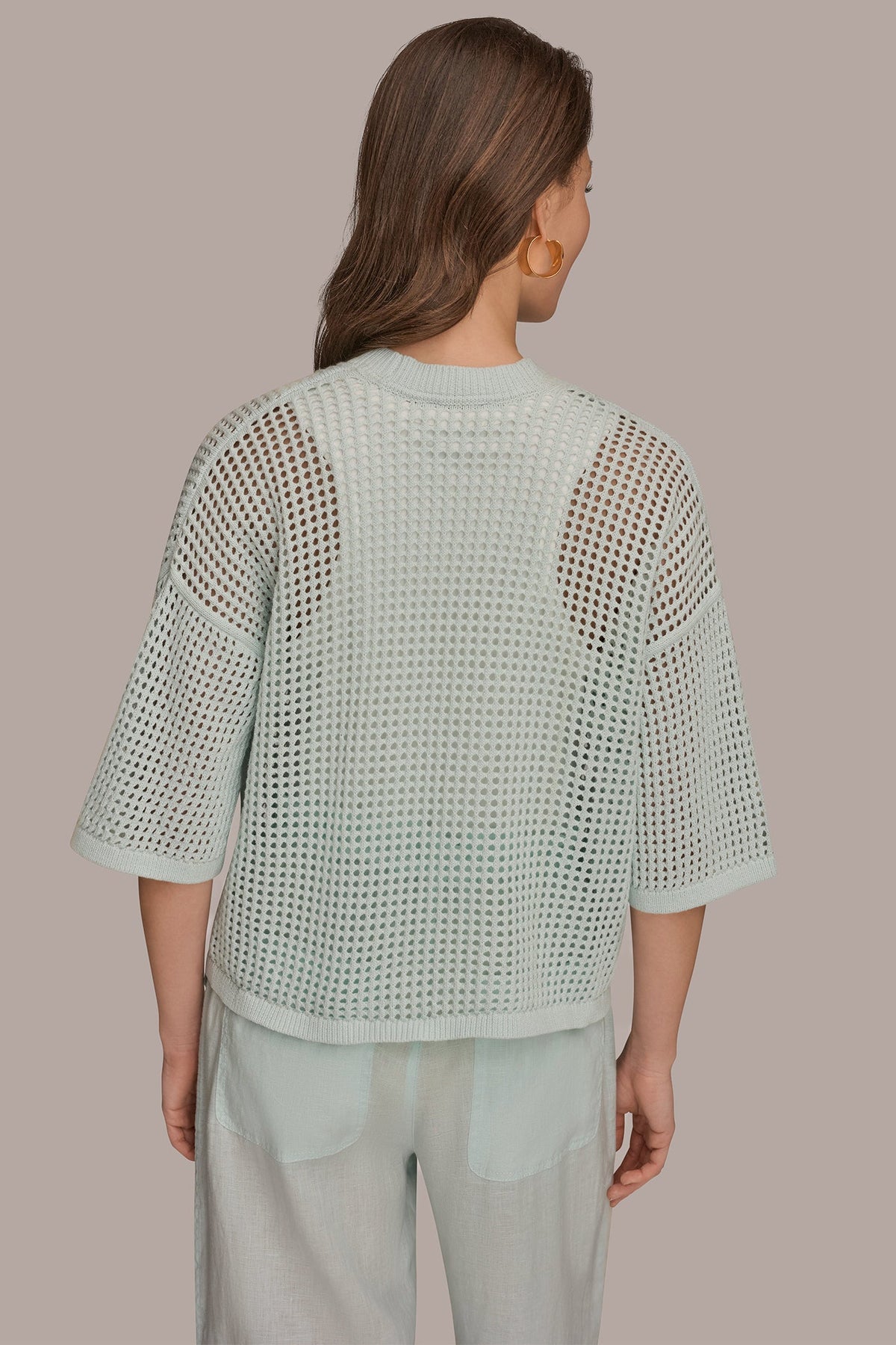 OPEN STITCH CARDIGAN - Skylight