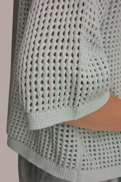 OPEN STITCH CARDIGAN - Skylight