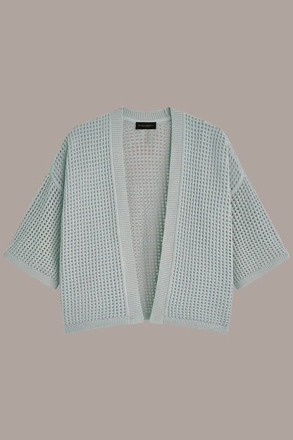 OPEN STITCH CARDIGAN - Skylight