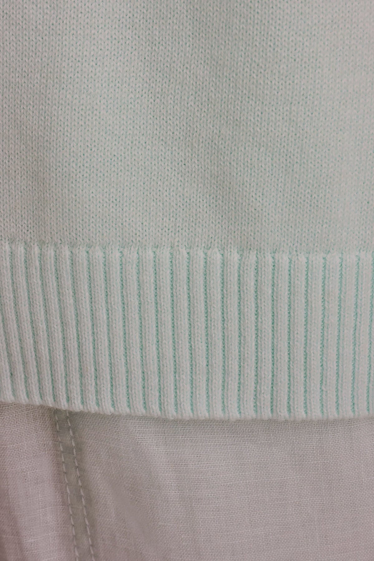 COTTON AND CASHMERE POLO SWEATER - Skylight