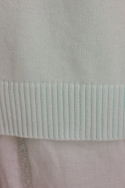 COTTON AND CASHMERE POLO SWEATER - Skylight