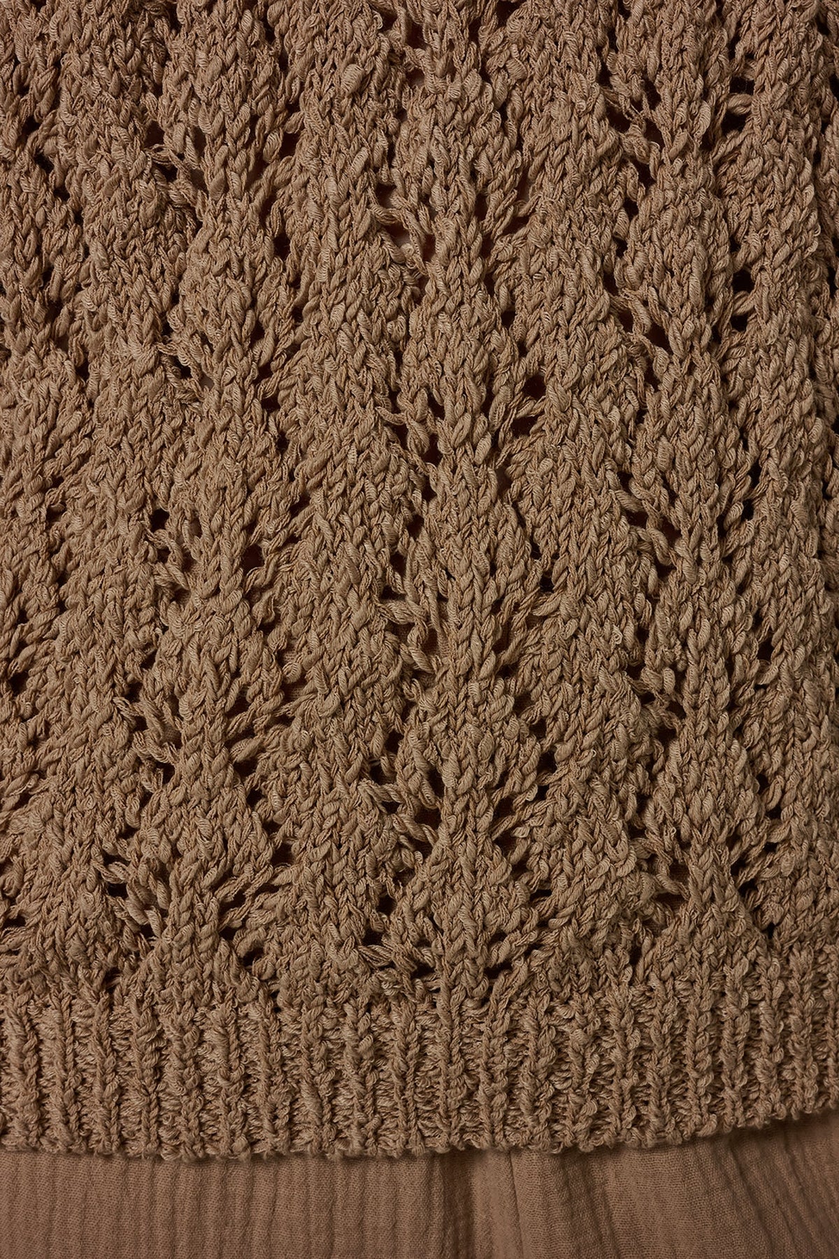 SLEEVELESS SWEATER TANK - Fawn