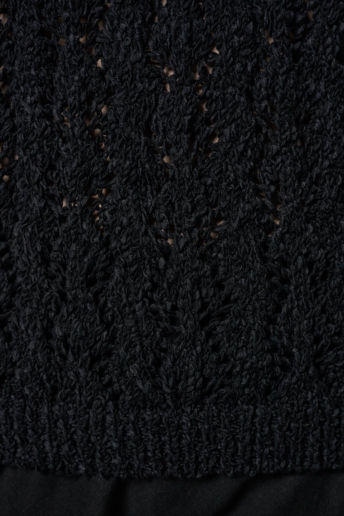 SLEEVELESS SWEATER TANK - Black