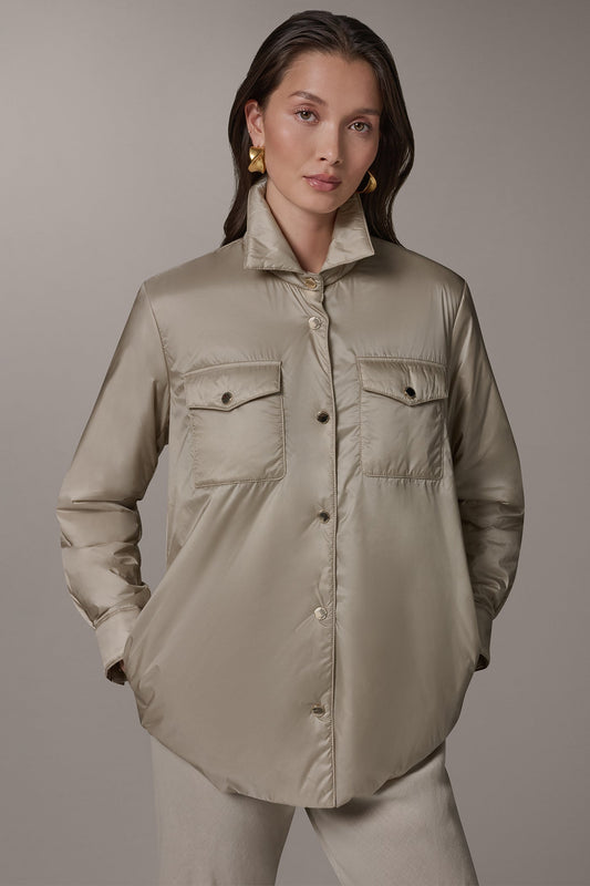 LONG SLEEVE SHIRT JACKET - Sandstone