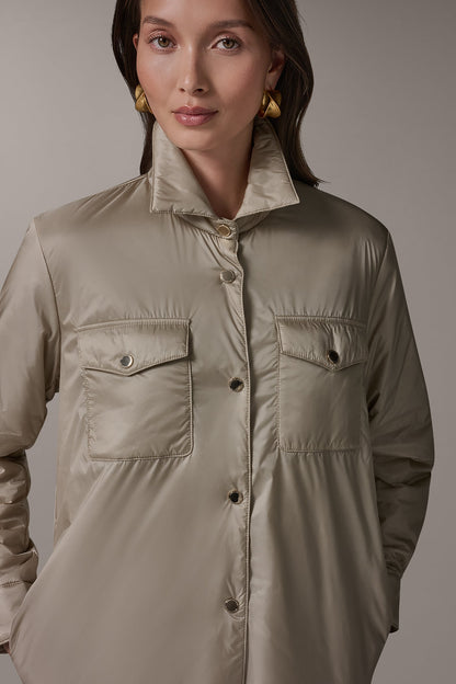 LONG SLEEVE SHIRT JACKET - Sandstone