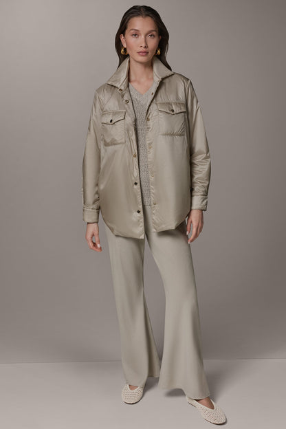 LONG SLEEVE SHIRT JACKET - Sandstone