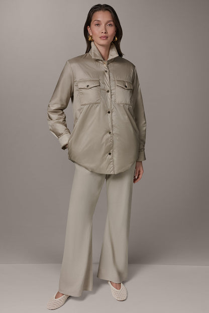 LONG SLEEVE SHIRT JACKET - Sandstone