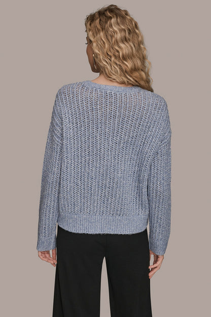 OPEN-STITCH SWEATER - TEMPEST