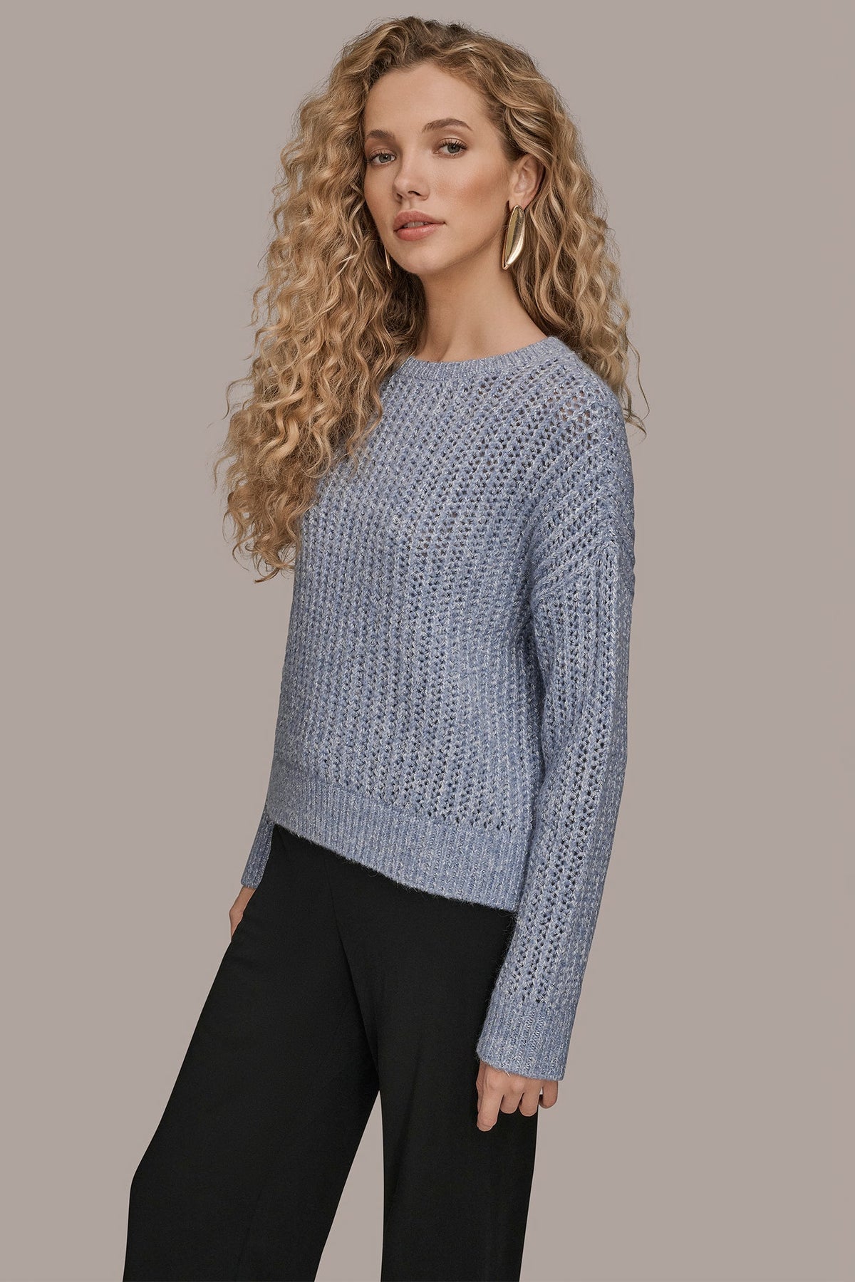 OPEN-STITCH SWEATER - TEMPEST