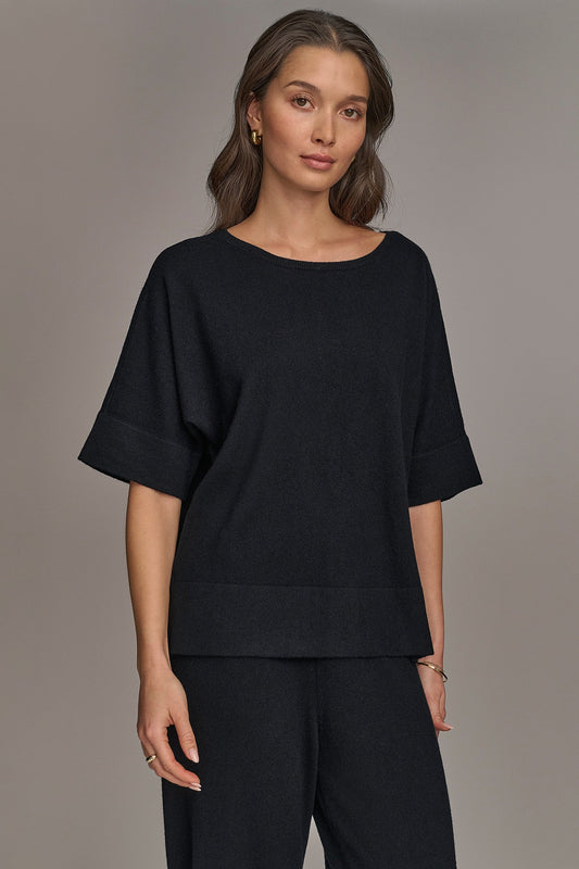 CASHMERE TOP - Black