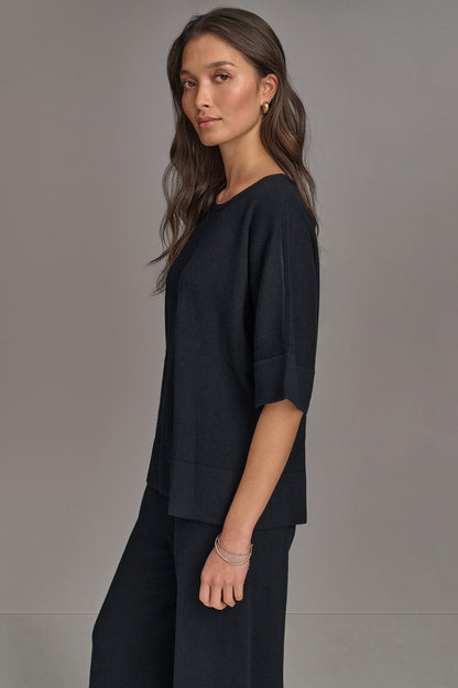 CASHMERE TOP - Black