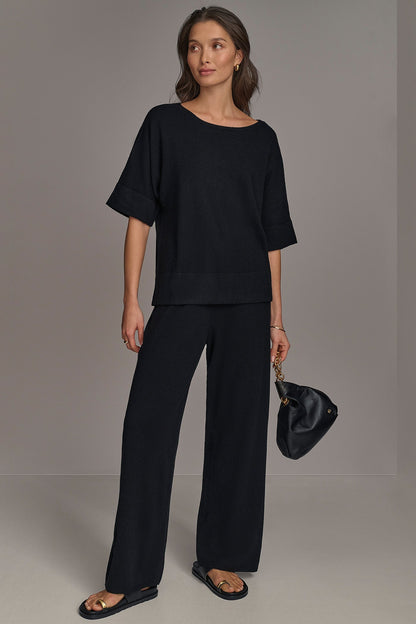 CASHMERE TOP - Black