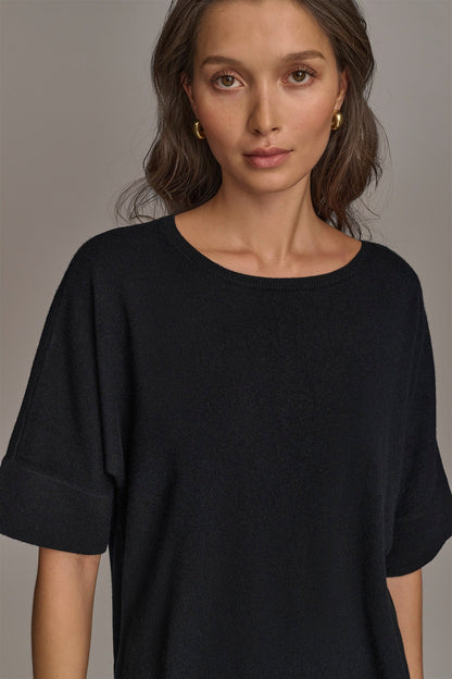 CASHMERE TOP - Black