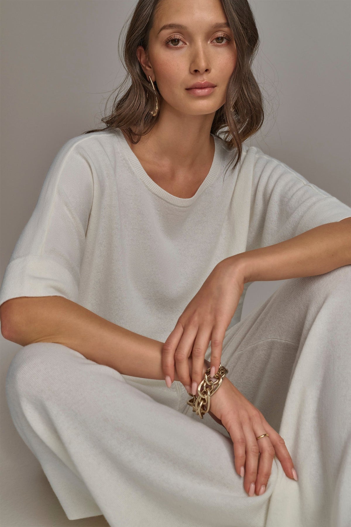 CASHMERE TOP - CREAM