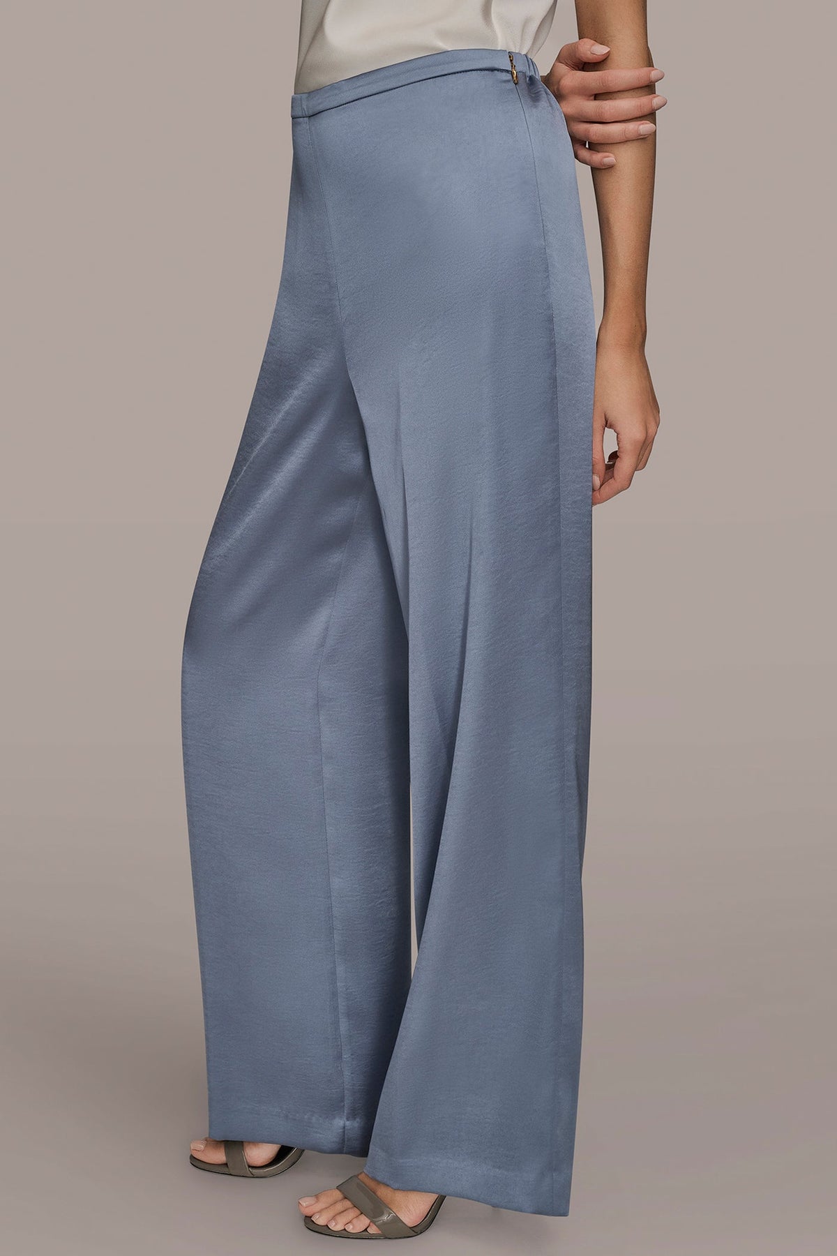 EXTRA HIGH-RISE SATIN PULL-ON PANT - TEMPEST