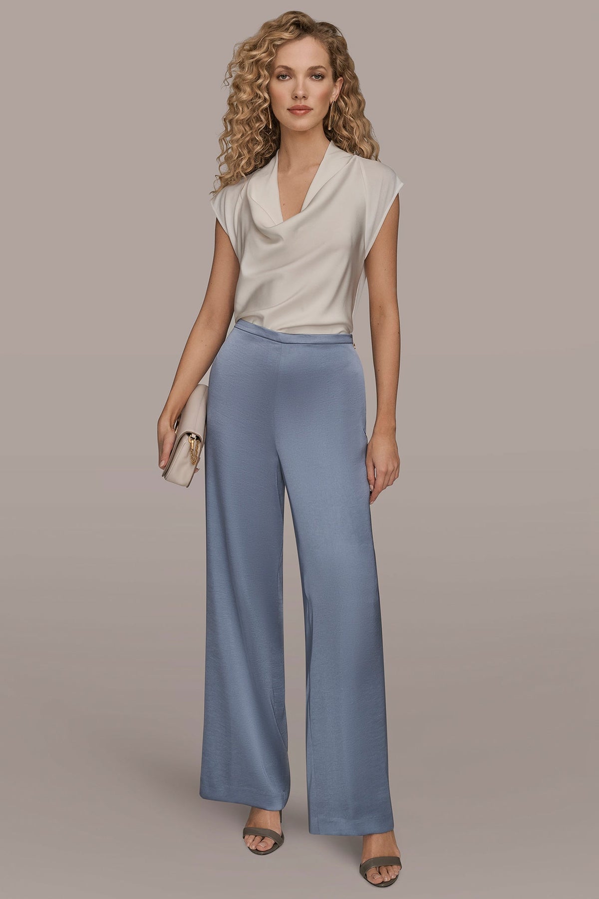 EXTRA HIGH-RISE SATIN PULL-ON PANT - TEMPEST
