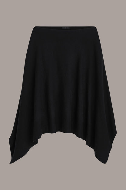 CASHMERE PONCHO - Black