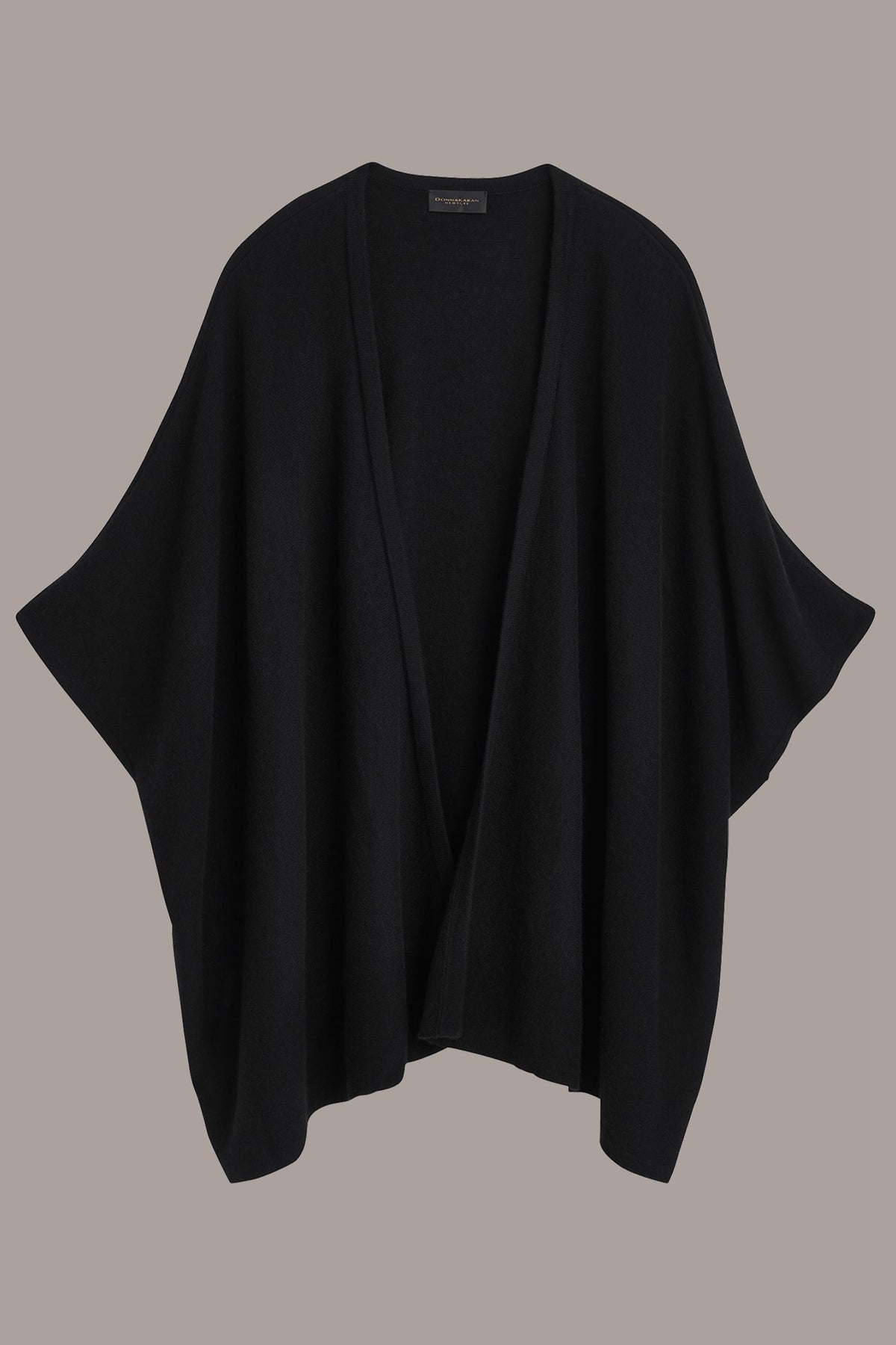 CASHMERE SHORT SLEEVE CARDIGAN - Black