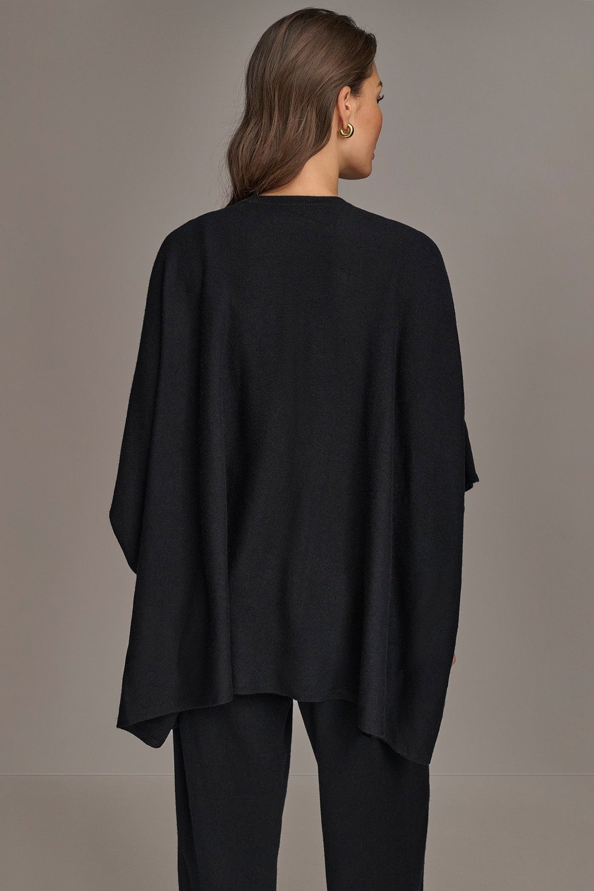 CASHMERE SHORT SLEEVE CARDIGAN - Black
