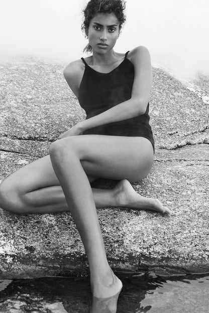 CASHMERE SHELL - Black