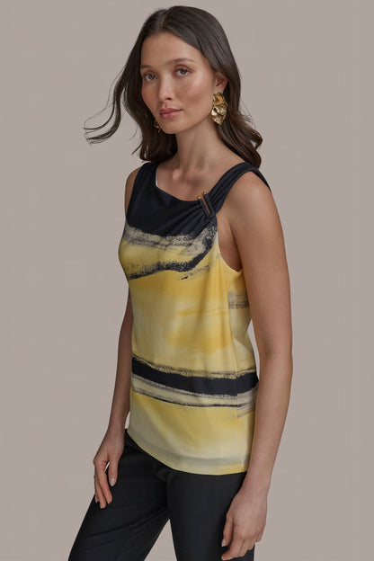 PART SLEEVELESS WITH U-HARDWARE NECK - LIMONCELLO MULTI