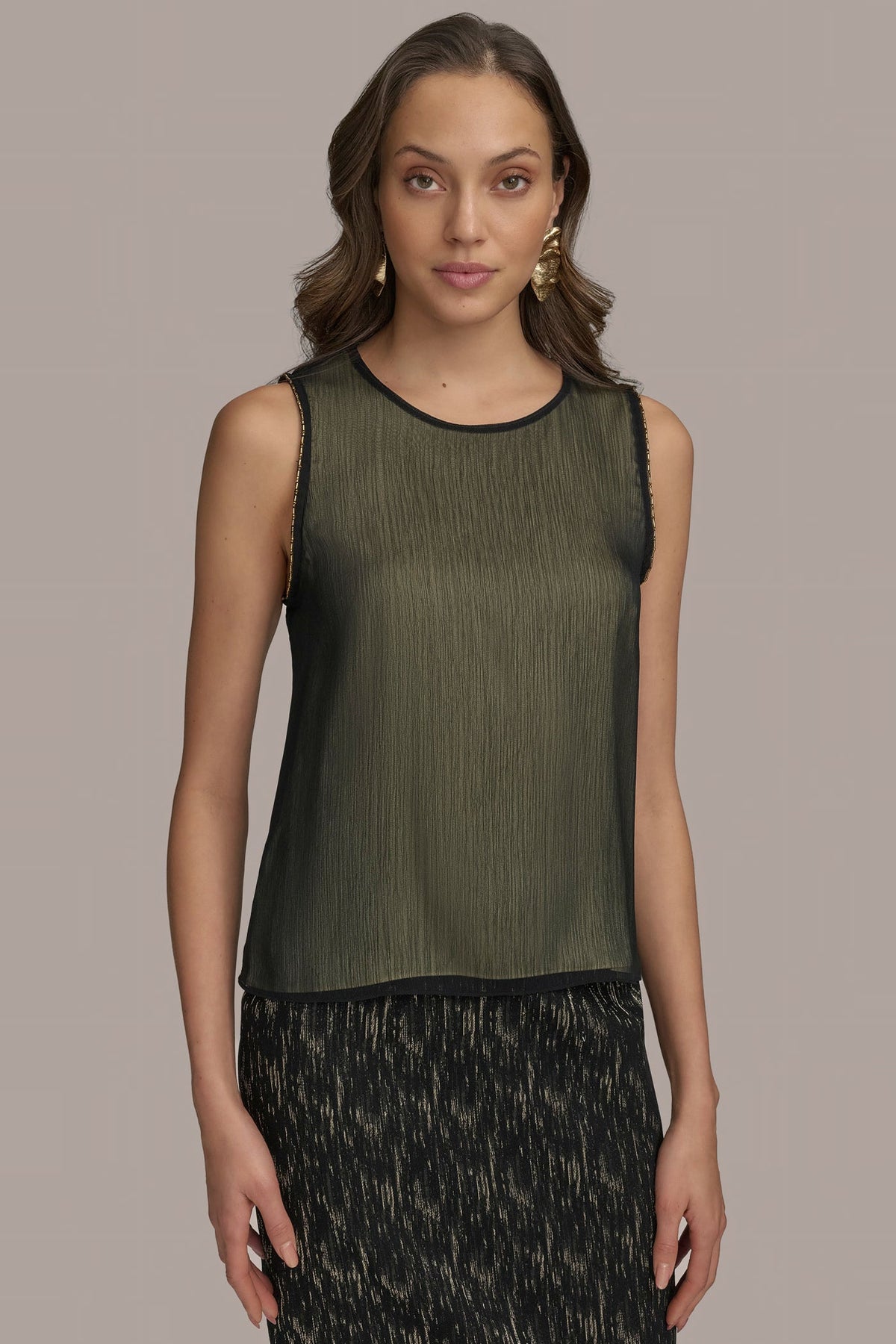 TWO LAYER TOP - Black