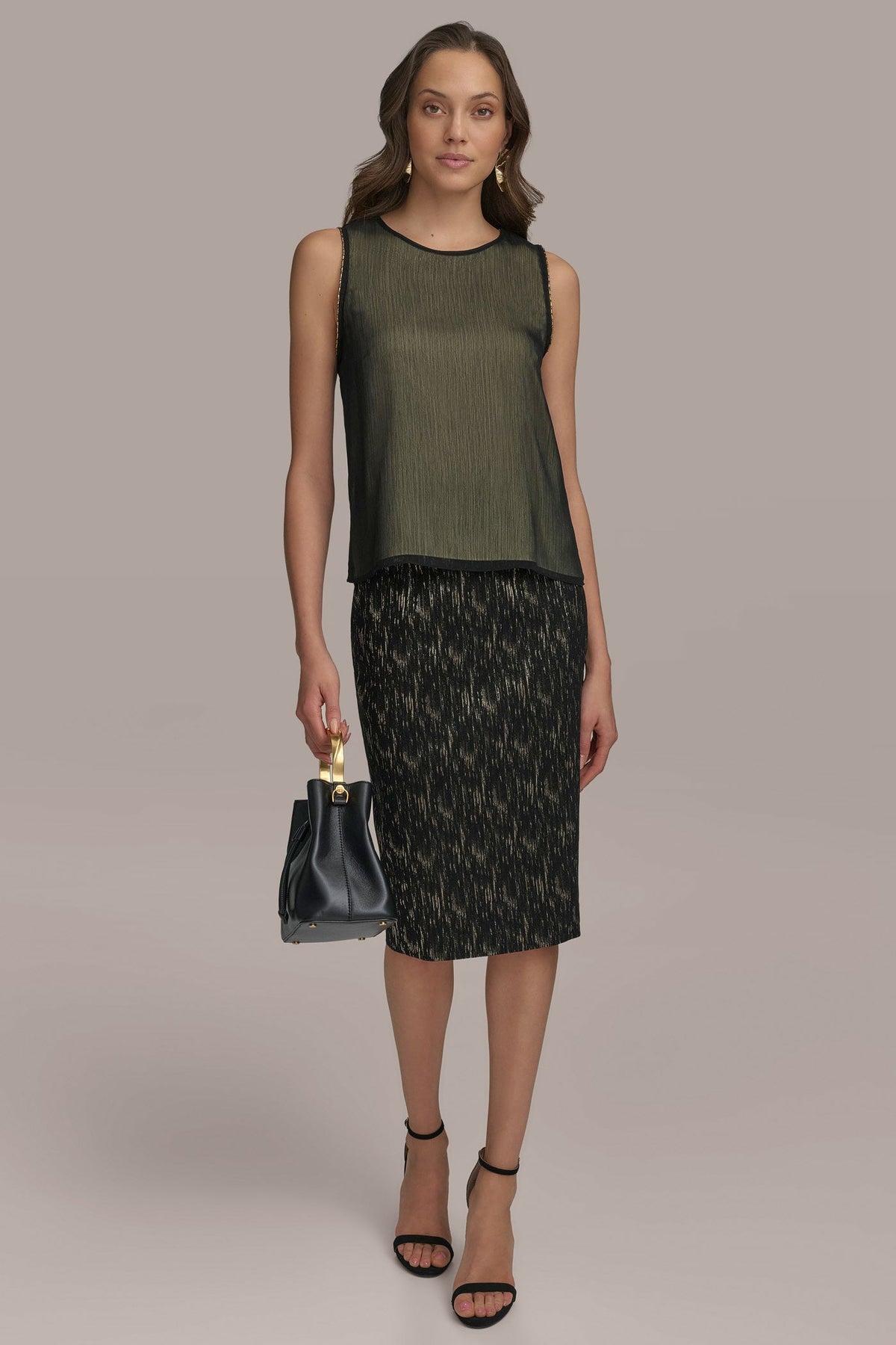 TWO LAYER TOP - Black