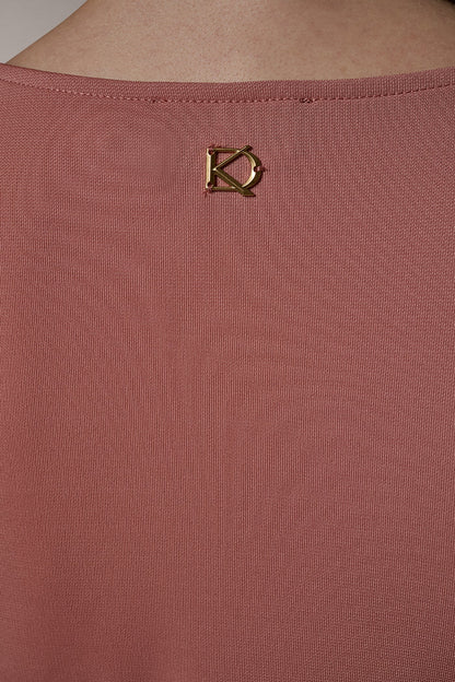 ASYMMETRIC KNIT TOP - Desert Clay