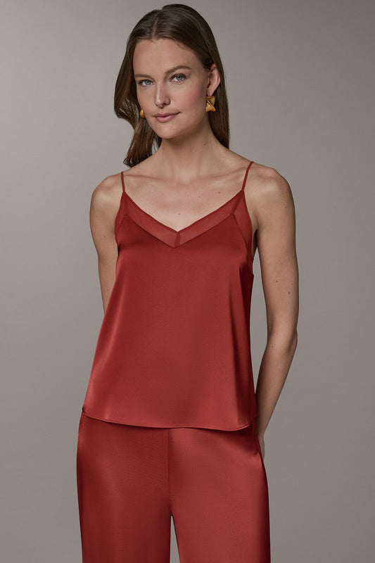 SLEEVELESS V-NECK CAMI - Sunbaked