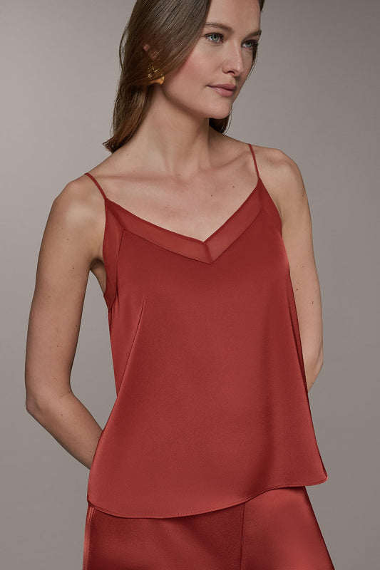 SLEEVELESS V-NECK CAMI - Sunbaked