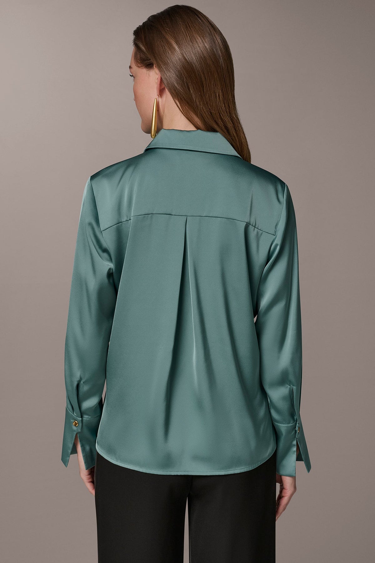 SATIN BLOUSE - Waterlily