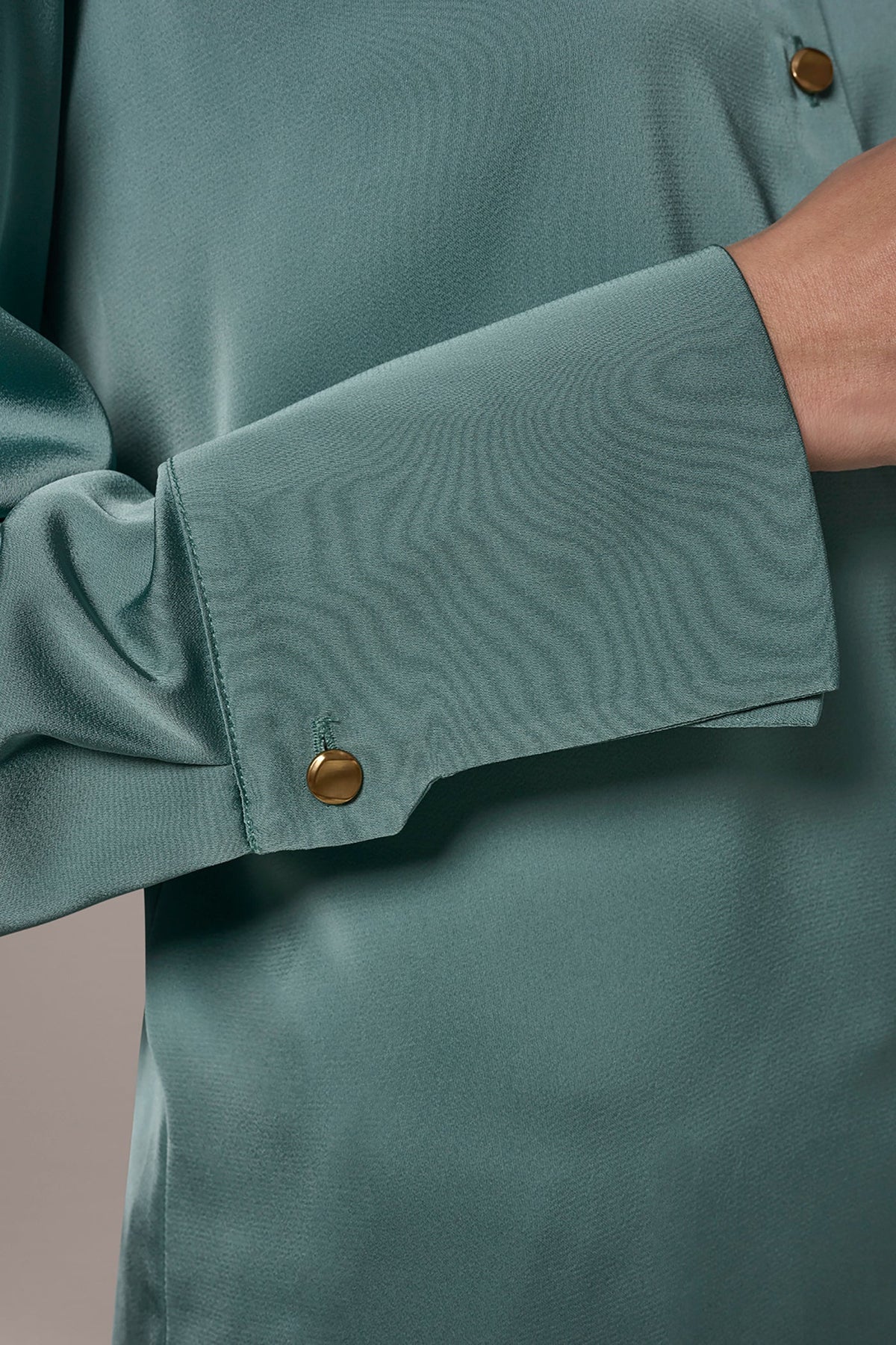 SATIN BLOUSE - Waterlily