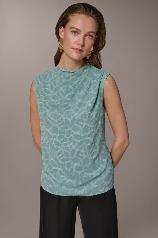 JACQUARD BLOUSE - Waterlily