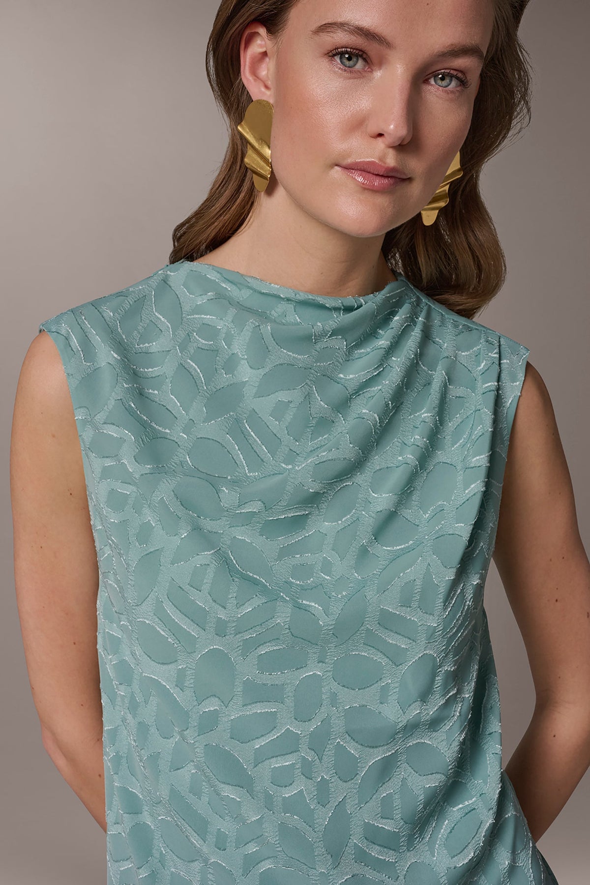 JACQUARD BLOUSE - Waterlily