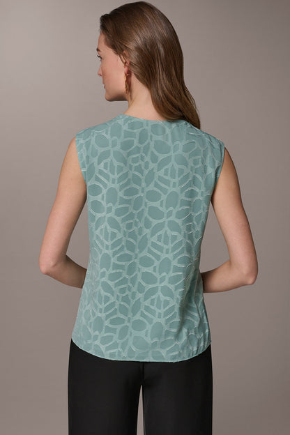JACQUARD BLOUSE - Waterlily