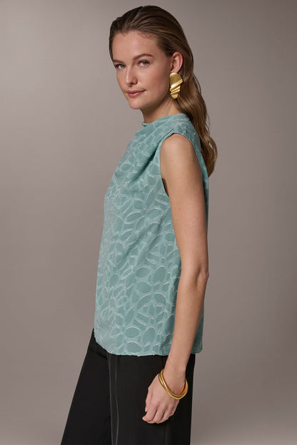 JACQUARD BLOUSE - Waterlily
