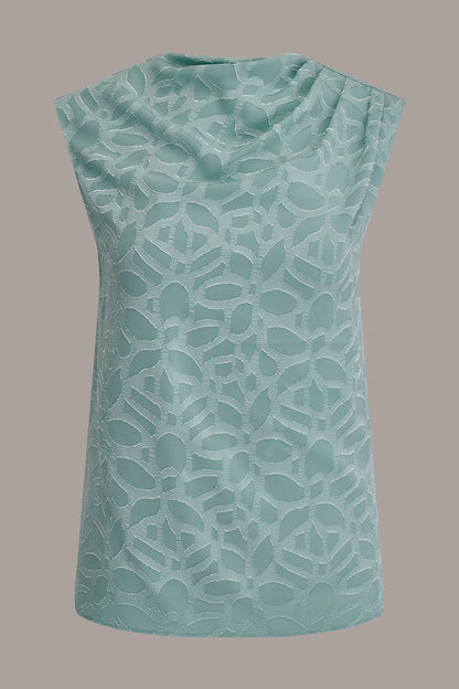 JACQUARD BLOUSE - Waterlily