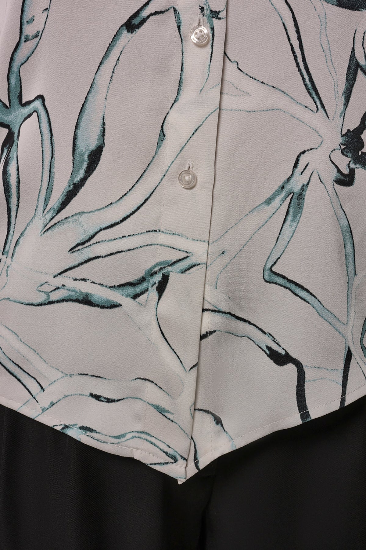 PRINTED BLOUSE - Aquamint Multi