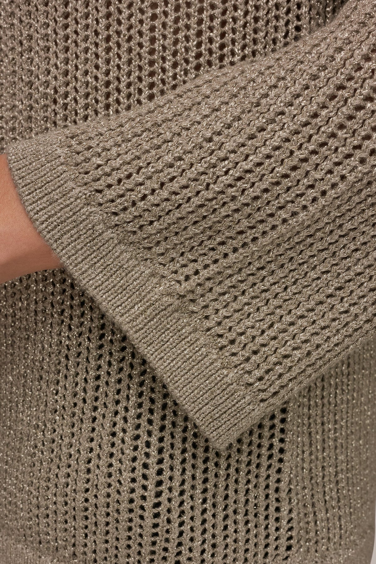BOAT NECK DOLMAN SWEATER - Tuscan Grey