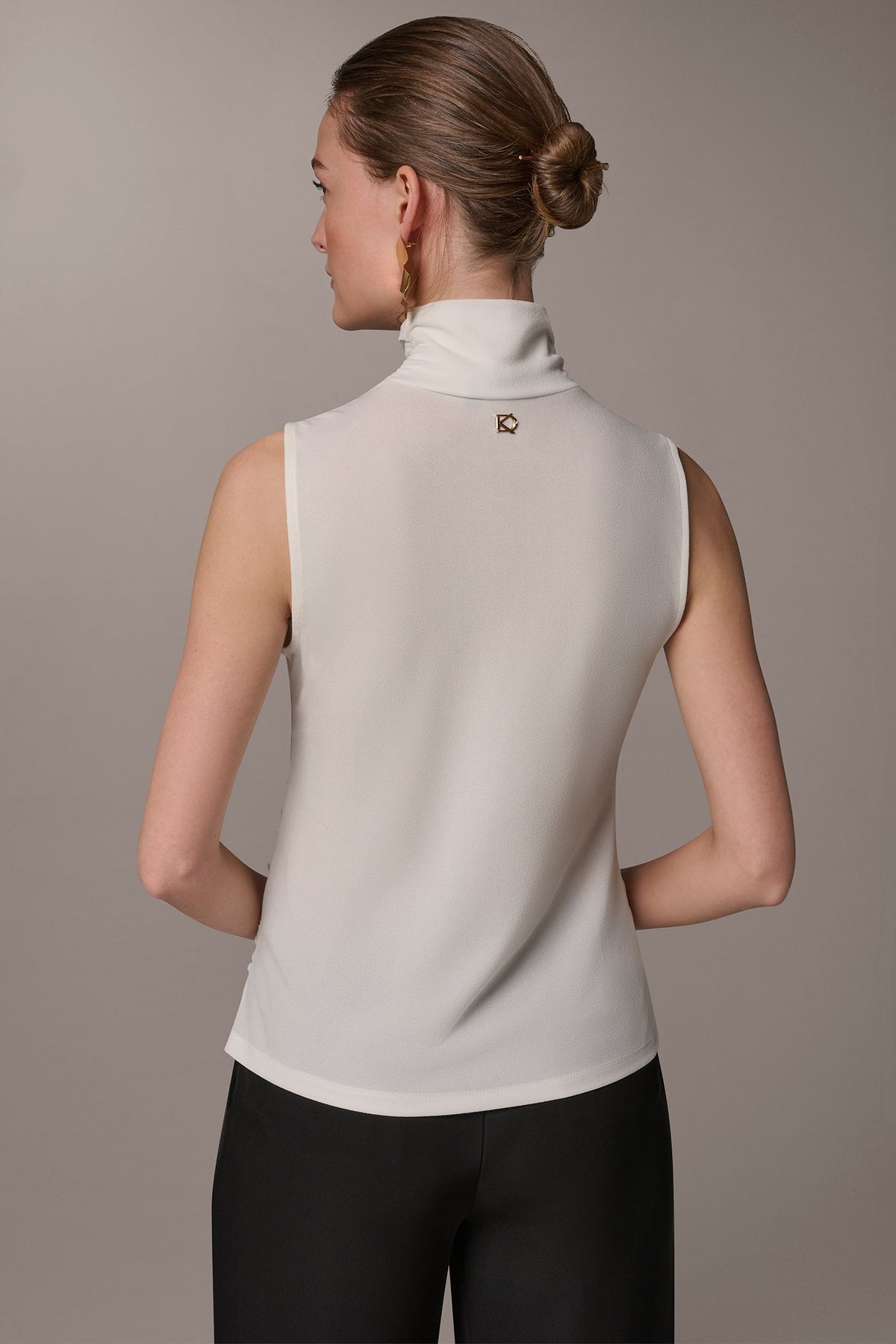 BUTTON SHOULDER BLOUSE - Cream