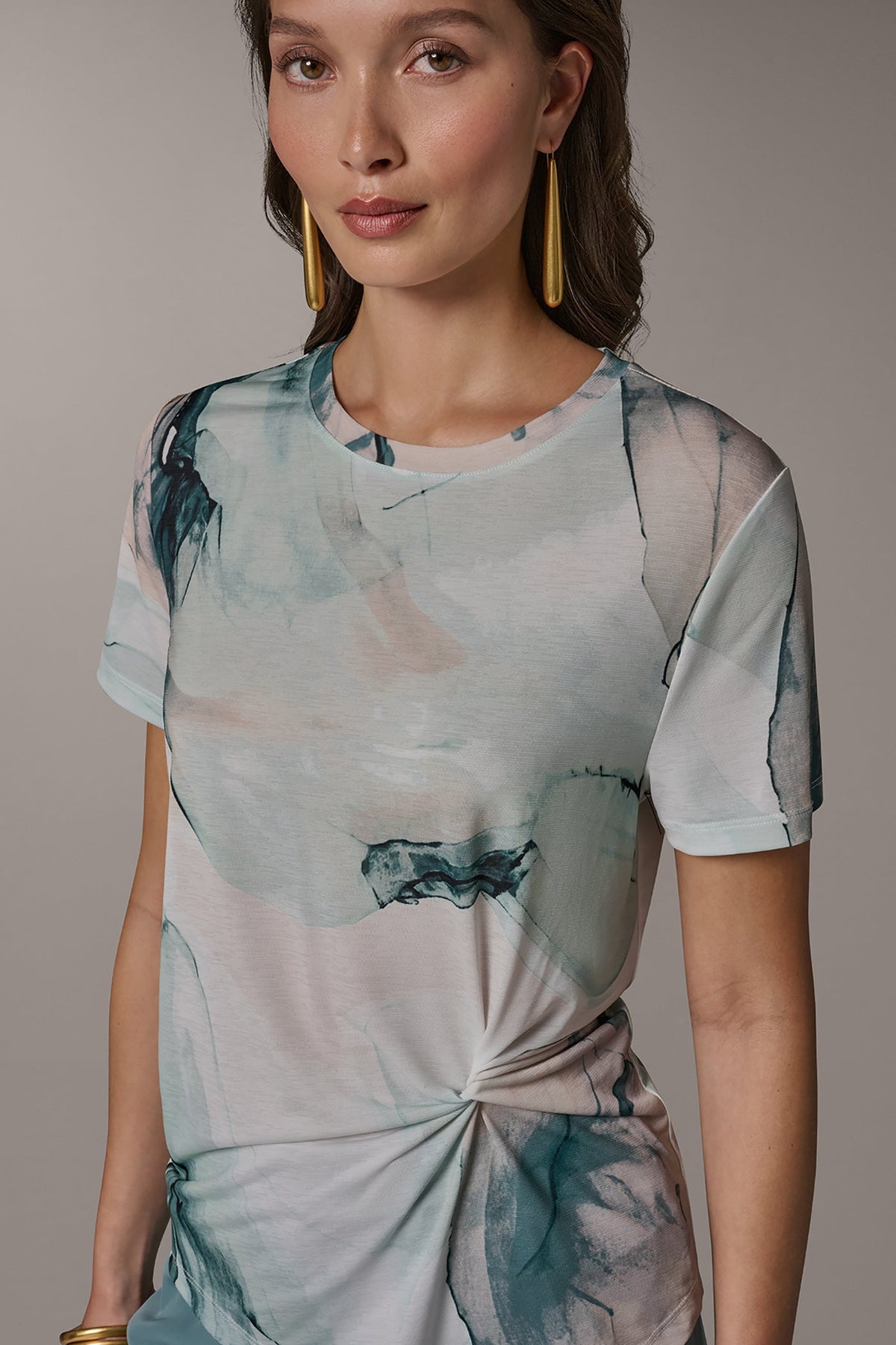 SHORT-SLEEVE FLORAL SHIRT - Skylight Multi