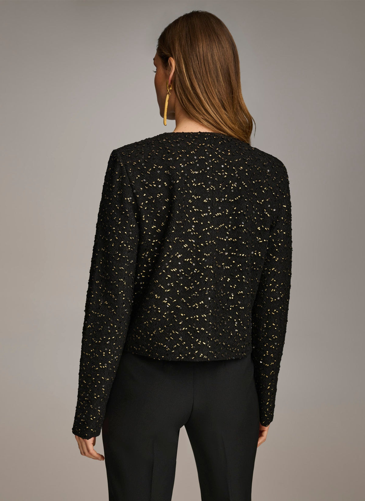 FOIL POPCORN JACKET - Black