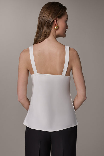 SATIN BLOUSE - Cream