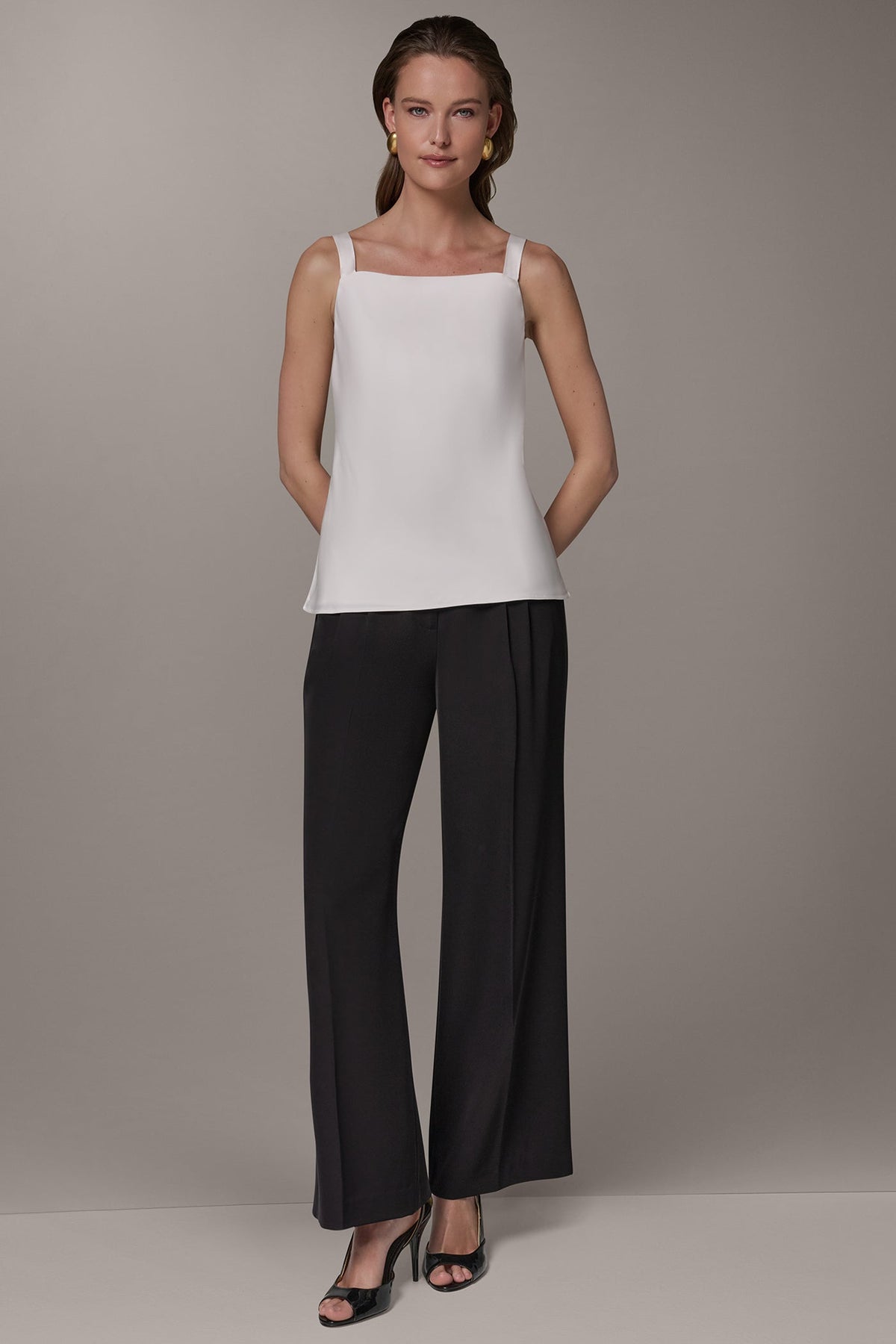 SATIN BLOUSE - Cream