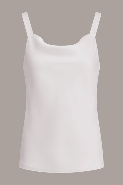 SATIN BLOUSE - Cream