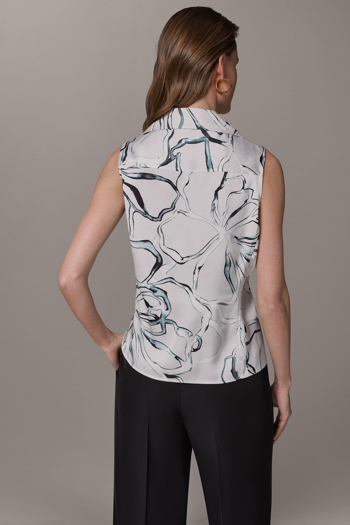 PRINTED BLOUSE - Aquamint Multi