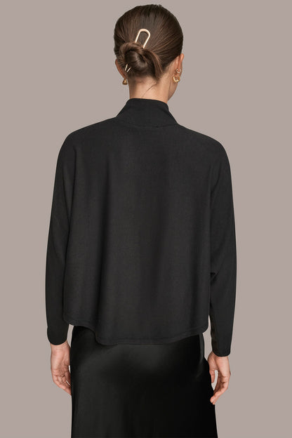 MOCK-NECK TOP - Black