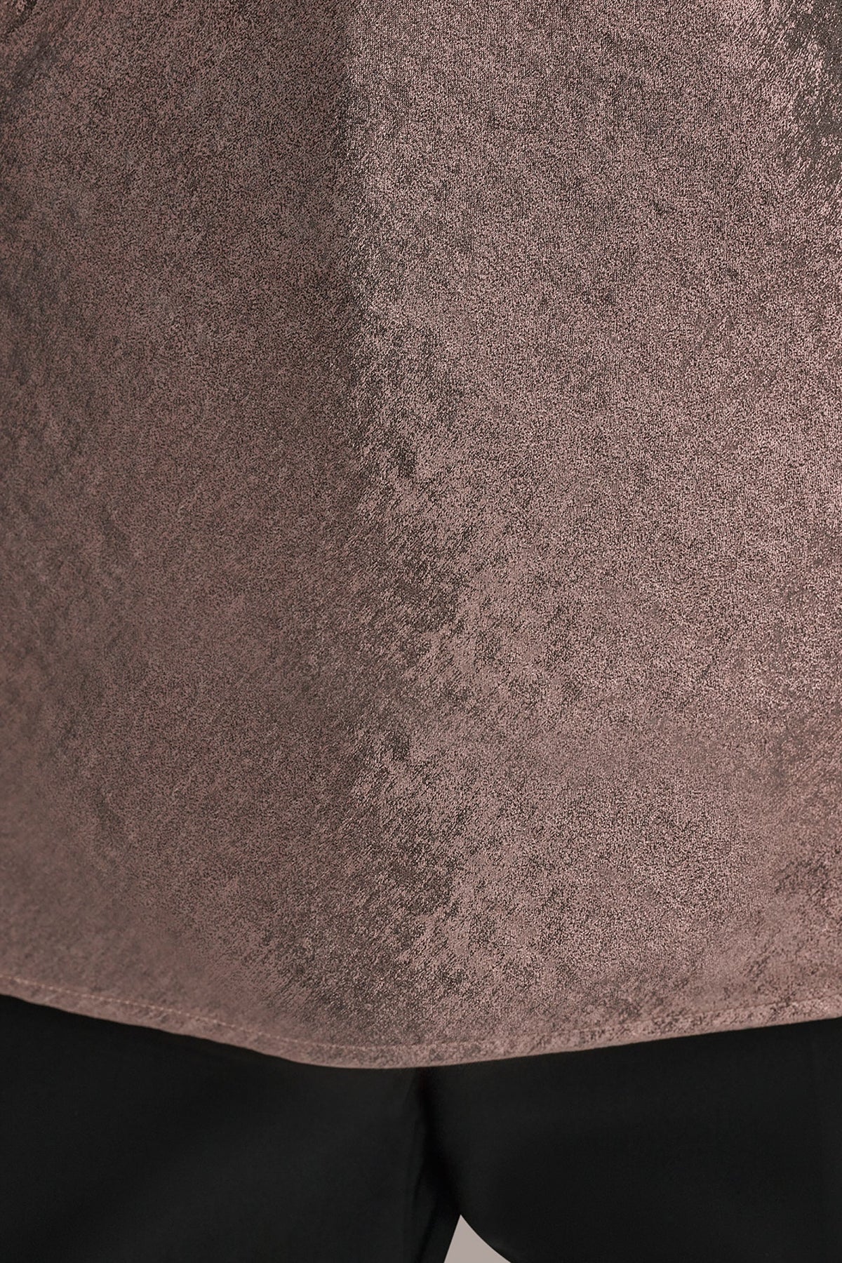 HIGH COWL-NECK BLOUSE - PINK SAND VAPOR